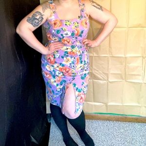 City Chic denim overall dress